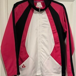 Le Coq Sportif Pink and White Jacket